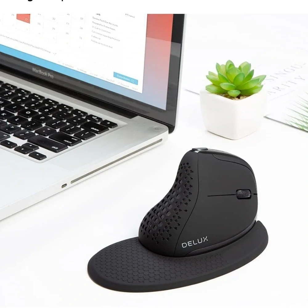 (D2) Ergonomic Vertical Mouse - Black